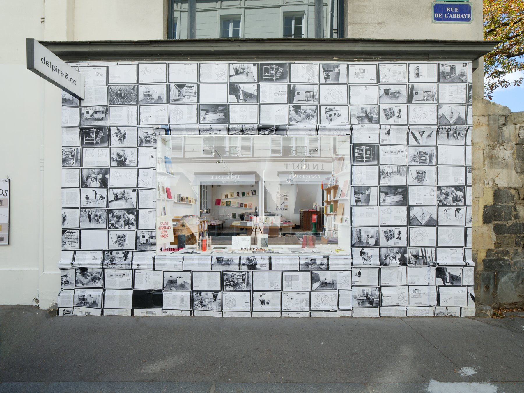 Façade de la librairie Delpire en octobre 2025